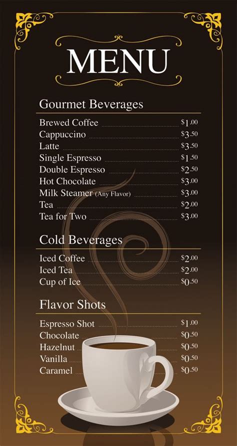 Coffee Shop Menu Ideas Coffee shop menu | Cartas y menus | Pinterest ...