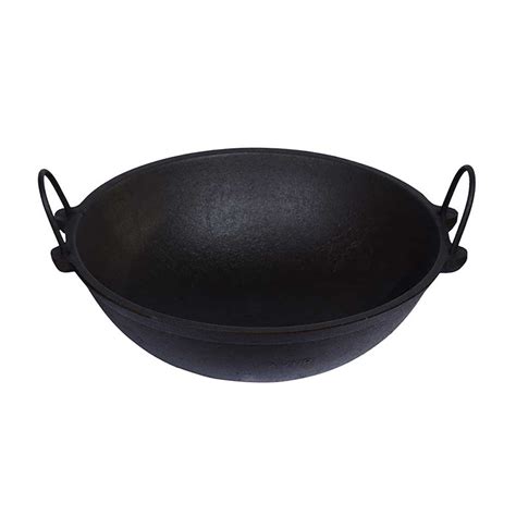 Mannar Craft Store | Cast Iron Kadai (14 Inch)