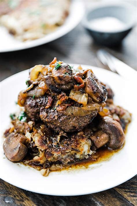 Chopped Steak Recipe with Onions and Mushrooms - Chef Billy Parisi