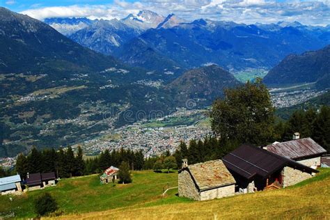 Alpine landscape stock image. Image of peaks, panning - 16025153