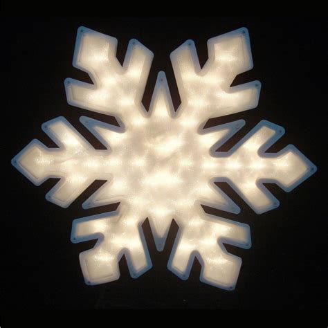 Northlight 20 in. Lighted Snowflake Window Silhouette Christmas Decoration - Set of 4 - Walmart ...