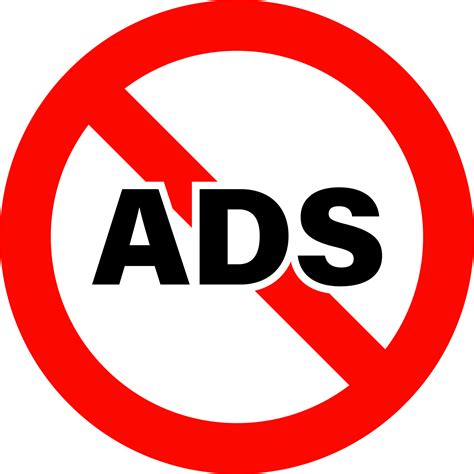 Ad block icon in red colors. No ads signs button. 14635130 PNG