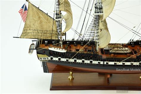 USS Constitution Old Ironsides Handmade Wooden Ship Model scale 1:96