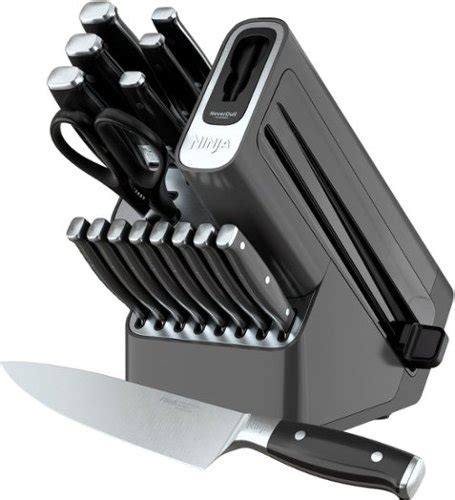 Lease-to-Own Ninja - Foodi NeverDull Premium 17-Piece Knife Block Set with Built-in Sharpener ...