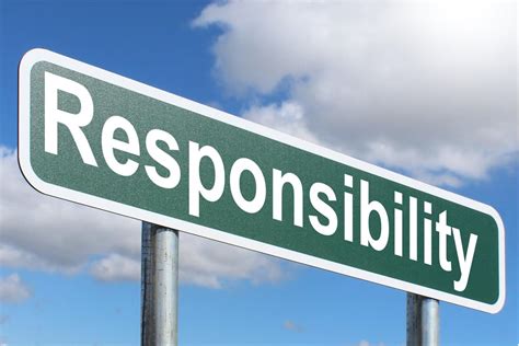 Responsibility - Highway sign image