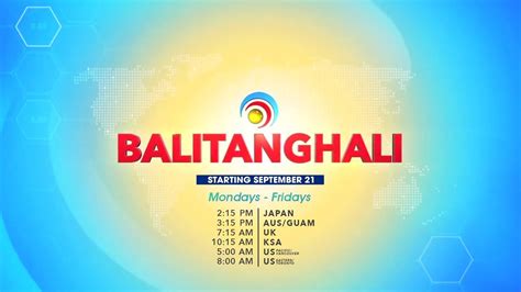 "Balitanghali" is back on GMA Life TV starting September 21! | Join ...