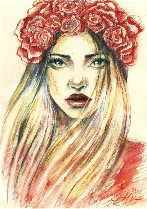 ROSE watercolor pencils by Poplavskaya on DeviantArt