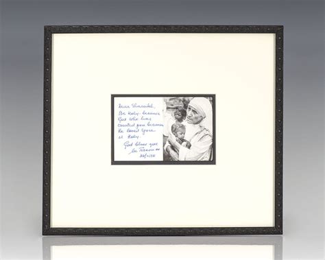 Mother Teresa Devotional Prayer Card Signed