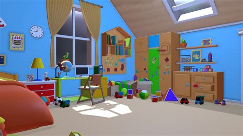 Asset - Cartoons - Bedroom- 02 3D model - deep3dsea