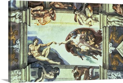 Sistine Chapel Ceiling: Creation of Adam, 1510 Wall Art, Canvas Prints ...