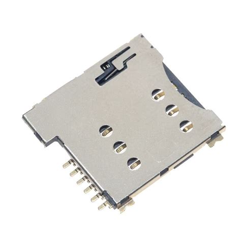 Self push SIM card slot Micro SIM Memory card Holder adapter connect use for GSM Module SIM800L ...