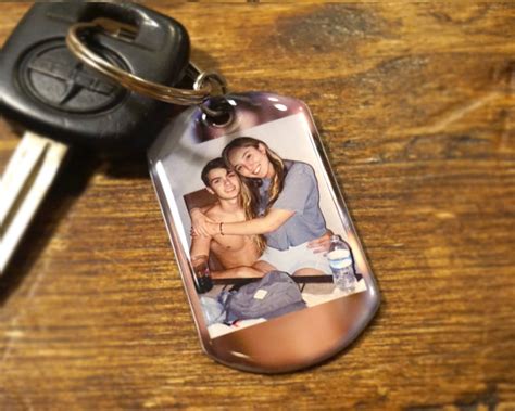 Photo Keychain Personalized Keychain Gift for Boyfriend - Etsy