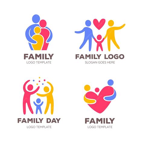 Premium Vector | Family logo collection