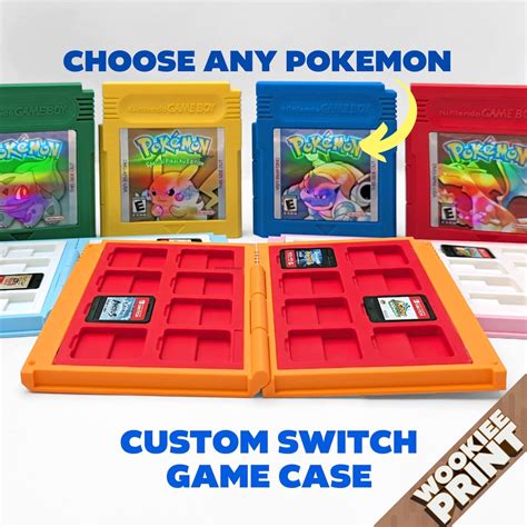 Custom Pokemon Switch Game Case Nintendo Switch Gameboy Cartridge ...