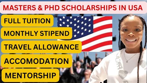 Fully Funded MASTERS & PhD Scholarships in USA 2024 - YouTube