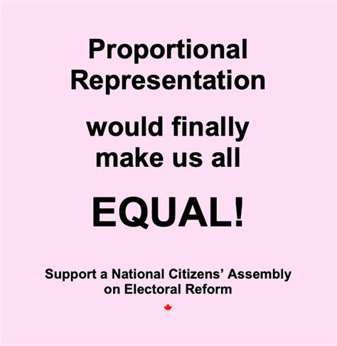 Political Equality – Canadians for Proportional Representation