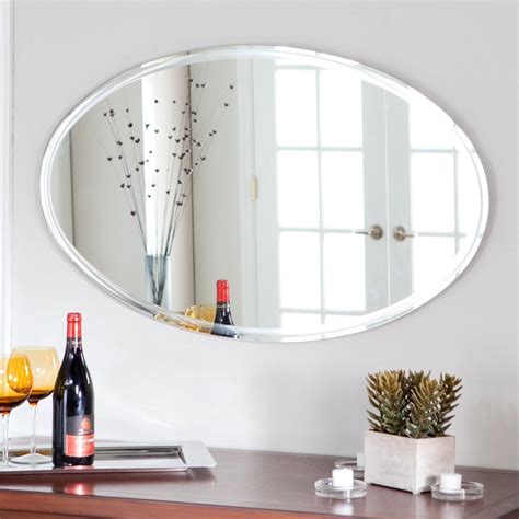 White Oval Bathroom Mirror : 20 Collection of White Rococo Mirror ...