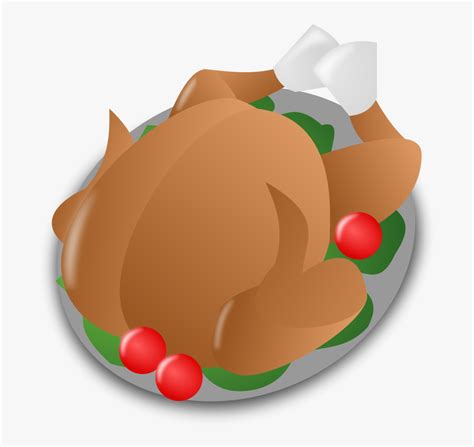 Clip Art Turkey Clip Art Christmas - Christmas Dinner Cartoon Png ...