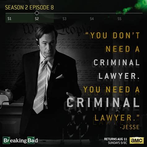 CRIMINAL lawyer. (Taken from breaking bad Facebook page) : r/breakingbad