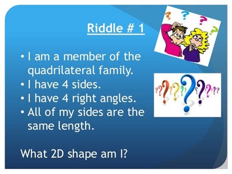 Shapes riddles grade 2