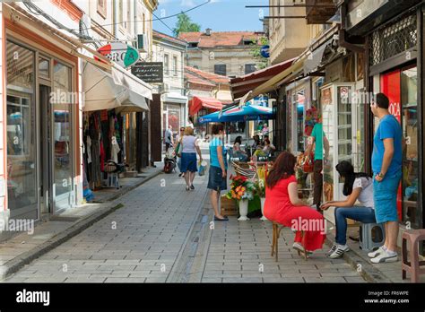 Republic of Macedonia, Bitola, the city center, the Old Bazaar Stock Photo - Alamy