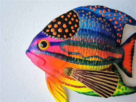 Fish art tropical fish wall decor