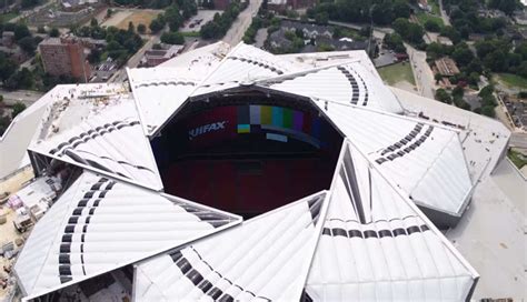 Mercedes-Benz Stadium Roof Close timelapse | WordlessTech