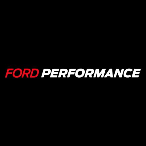 FORD PERFORMANCE Logo Die-Cut Vinyl Sticker Decal - RED WHITE - 9” Wide (Racing) | eBay