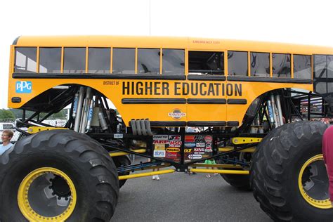 The Higher Education monster truck at Raceway Park in Engl… | Flickr