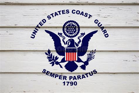 United States Coast Guard Flag Stock Image - Image of perforated ...