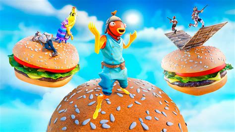 😂ON A BIG BURGER🍔 6988-1490-5804 by emy - Fortnite Creative Map Code - Fortnite.GG