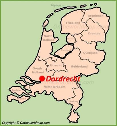 Dordrecht Map | Netherlands | Maps of Dordrecht