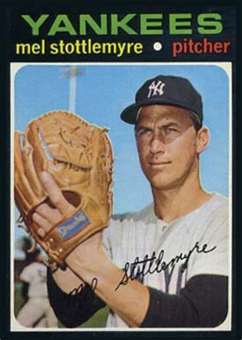 1971 Topps Mel Stottlemyre #615 Baseball Card Value Price Guide