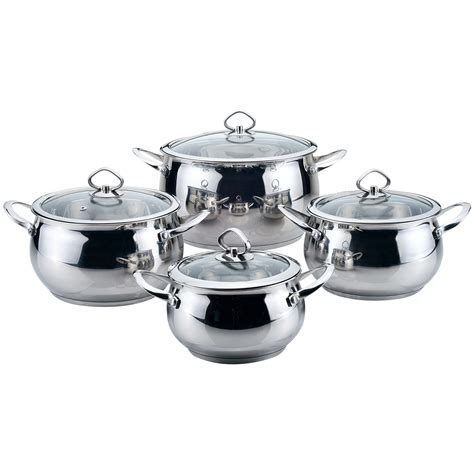 Prestige Stainless Steel Casserole Kitchen Pot Cooking Pots Cookware ...