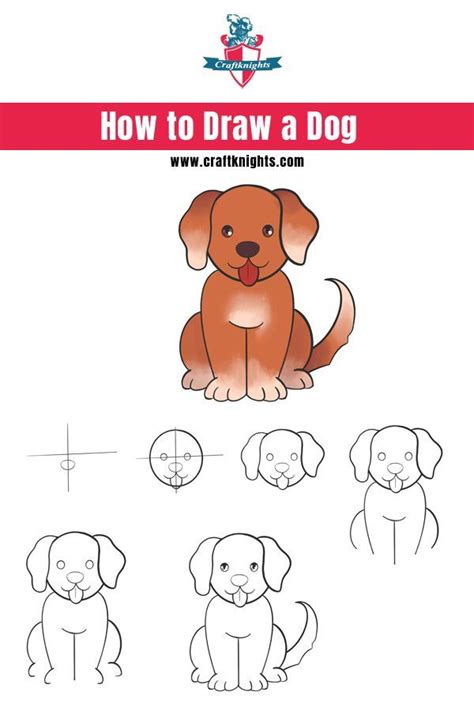 How To Draw A Cute Dog Step By Step at Drawing Tutorials