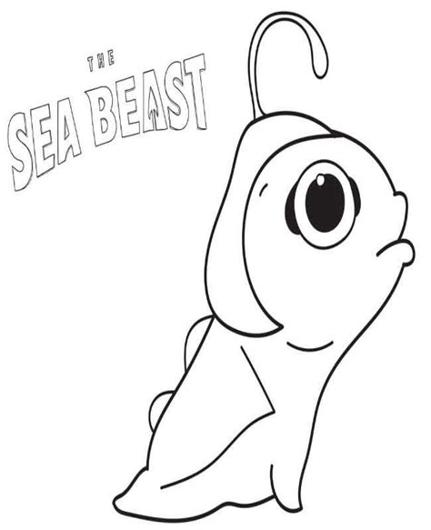 The Sea Beast Coloring page free and online coloring