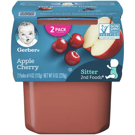 GERBER NESTLE PROFESSIONAL-Gerber 2nd Foods Baby Food Apple Cherry 8 ...