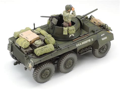 Tamiya 1/35 U.S. M8 Light Armored Car "Greyhound" Combat Patrol Set - Model Kit | at Mighty Ape NZ