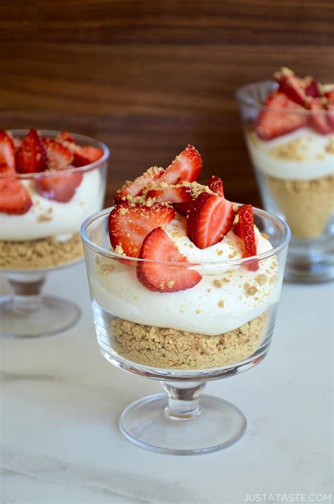 Easy No-Bake Cheesecake Parfaits - Just a Taste