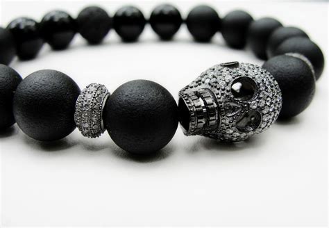 Cranium Noir Skull/Onyx Bracelet Just Released at BOYBEADS