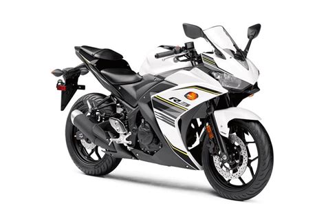 Yamaha R3 ABS white