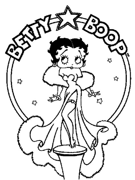 Free Printable Betty Boop Coloring Pages