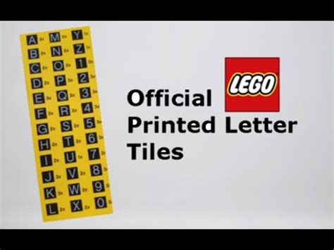 Lego Letter Tiles