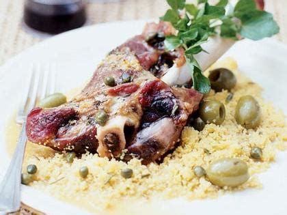 Lamb Shanks with Olives and Capers Recipe – Sunset Magazine