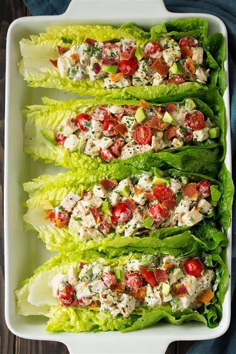 BLTA Chicken Salad Lettuce Wraps - Cooking Classy