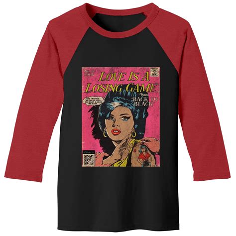 Amy Winehouse Love Is A Losing Game Baseball Tees sold by Bark ...