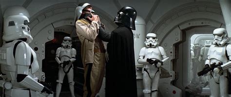 Why does Darth Vader opt to physically strangle Captain Antilles at the beginning of “Star Wars ...