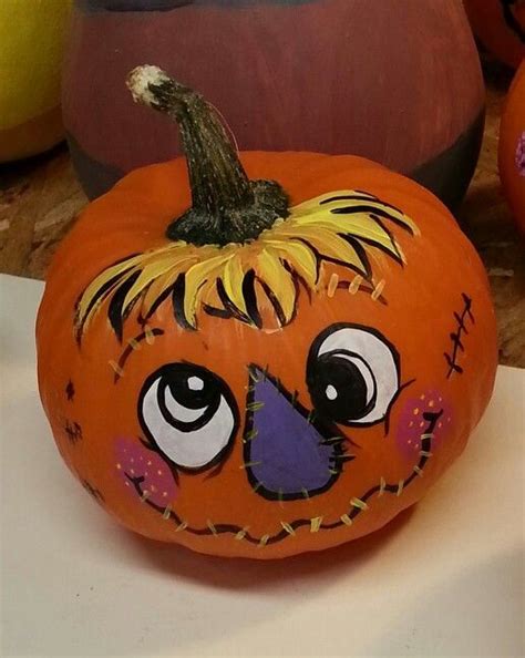 45 best Painted Pumpkin Faces images on Pinterest | Halloween ideas ...