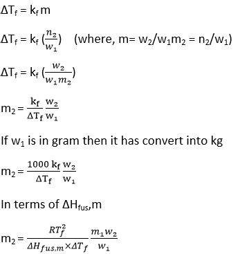 Depression of Freezing Point Equation, Definition, and Applications - Chemistry Notes