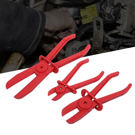 3Pcs Nylon Hose Clamp Tool Set Brake Fuel Water Line Clamp Plier Hands Free Tool, Hose Line ...